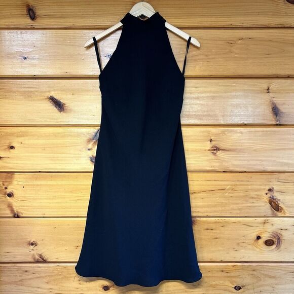 Evan Picone Dresses & Skirts - Evan Picone  Straps At Back Womens Size 4 black Sleeveless Midi Lined Dress